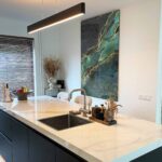 Green Marble - Glas 80x120 cm / Ohne Rahmen – Bild 2