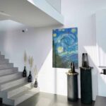 Van Gogh Starry Night - Glas 60x90 cm / Ohne Rahmen – Bild 2