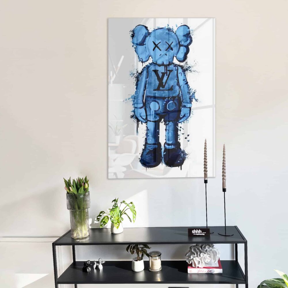 Blue Hype Figure - Glas 40x60 cm / Ohne Rahmen – Bild 2