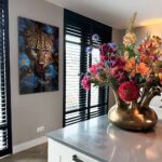 White Tiger – Glas 100x150 cm / Ohne Rahmen – Bild 2