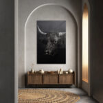 Cow Horns – Glas 60x90 cm / Ohne Rahmen – Bild 2