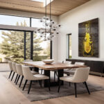 Neon Champagne – Glas 60x90 cm / Ohne Rahmen – Bild 2