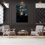Jungle Bear – Glas 80x120 cm / Ohne Rahmen – Bild 2