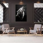 Lion Paint – Glas 80x120 cm / Ohne Rahmen – Bild 2