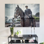 Thomas Shelby Riding – Glas 60x90 cm / Ohne Rahmen – Bild 2