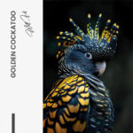 Golden Cockatoo – Glas 40x60 cm / Ohne Rahmen – Bild 3