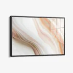 Sand Stone - Glas 40x60 cm / Mit Rahmen (schwarz)