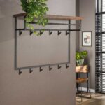 Garderobe Daytona 12 Haken Hutablage / Solid Saja natur – Bild 4