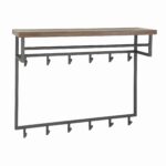 Garderobe Daytona 12 Haken Hutablage / Solid Saja natur – Bild 5