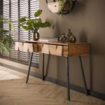 Schminktisch Demn / Massive Akazie natur – Bild 2