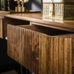 Schminktisch 2L Wave / Massive Mango-Sandfarbe – Bild 3
