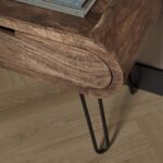 TV-Schrank 2L 135 Fass / Massive Mangosandfarbe – Bild 5