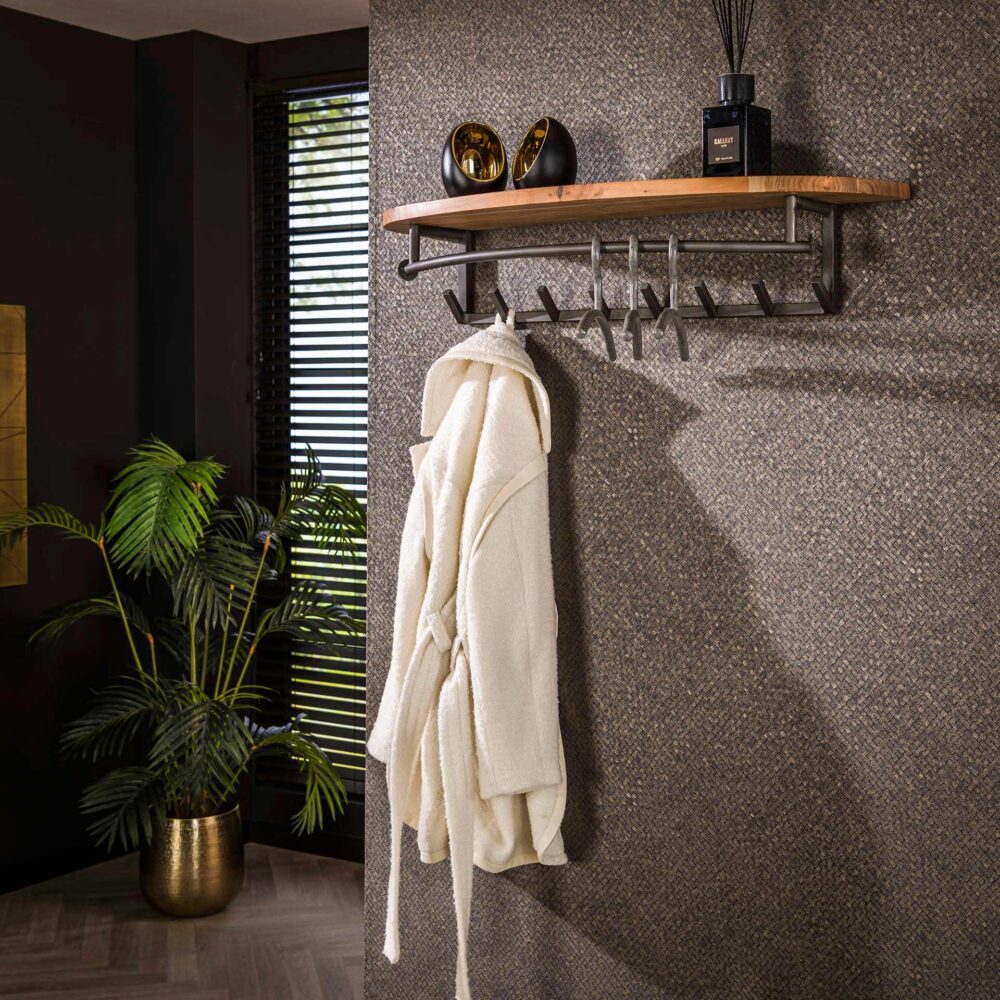 Garderobe rund 8 Haken Hutablage / Massiv ac – Bild 1