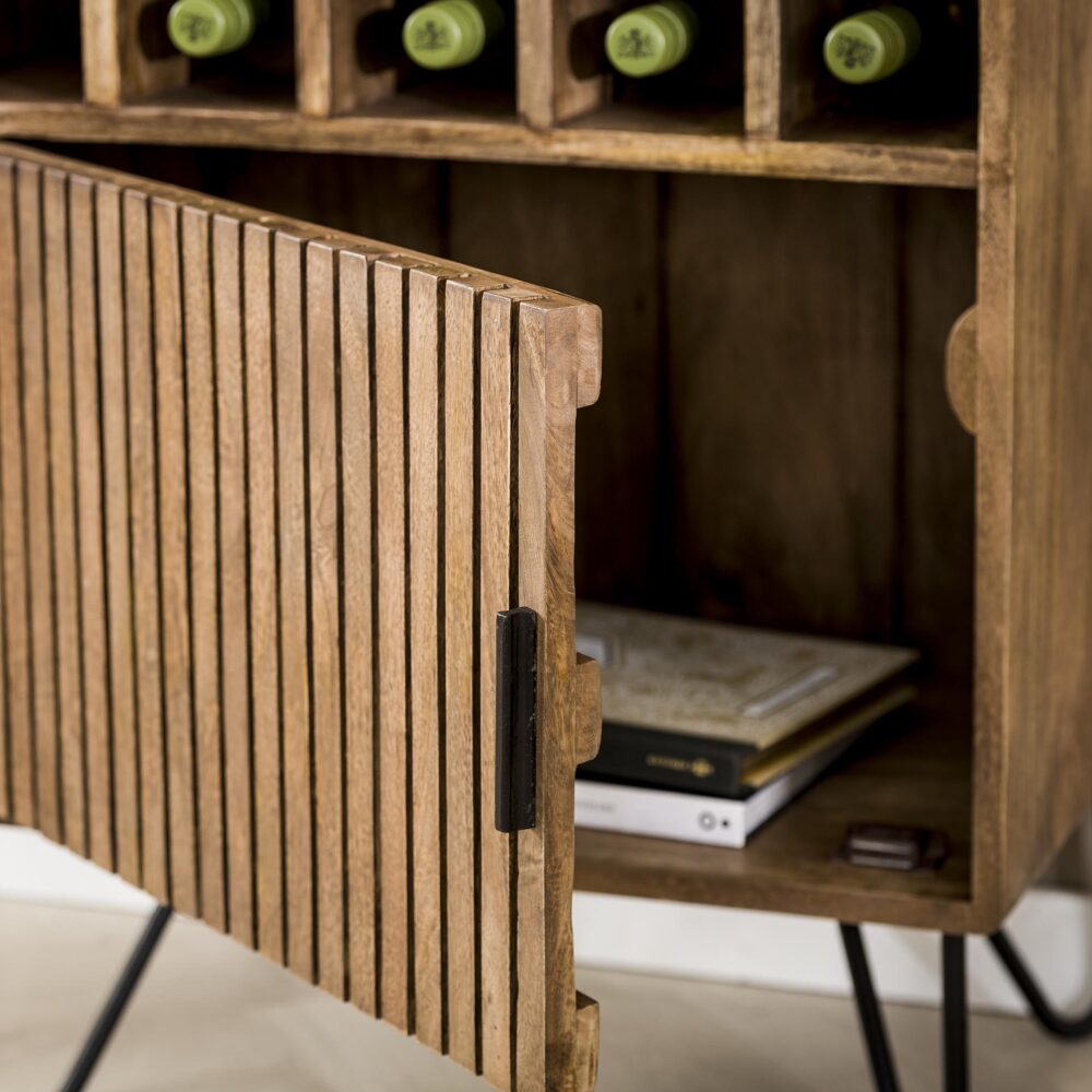 Weinschrank-Optimierung / Solide Mango-Sandfarbe – Bild 4