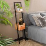 Nachttisch XS Stufe / Massive Akazie natur – Bild 3