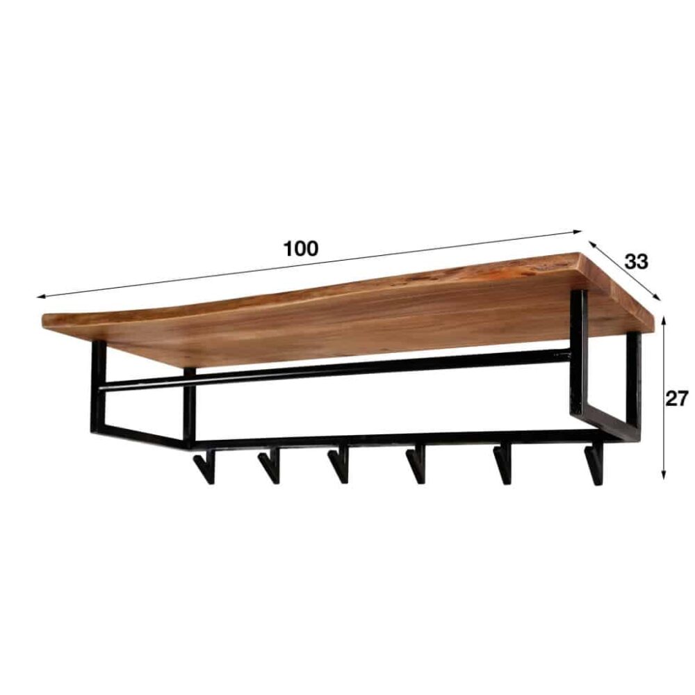 Garderobenständer Wooden hooks (6 haken) – Bild 8