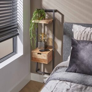 Nachttisch Air Solid XS / Massive Akazie natur