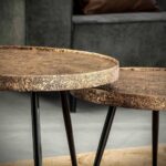Couchtisch Acier goud Ø55 set/2 – Bild 2