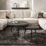 Couchtisch-Set/2 Bulky Ferro / Ferro-Metallic