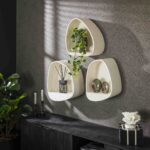 Wandregal Stein breit / Marmorverbundstoff – Bild 5