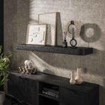 Wandregal 150 cm metallisch / grau