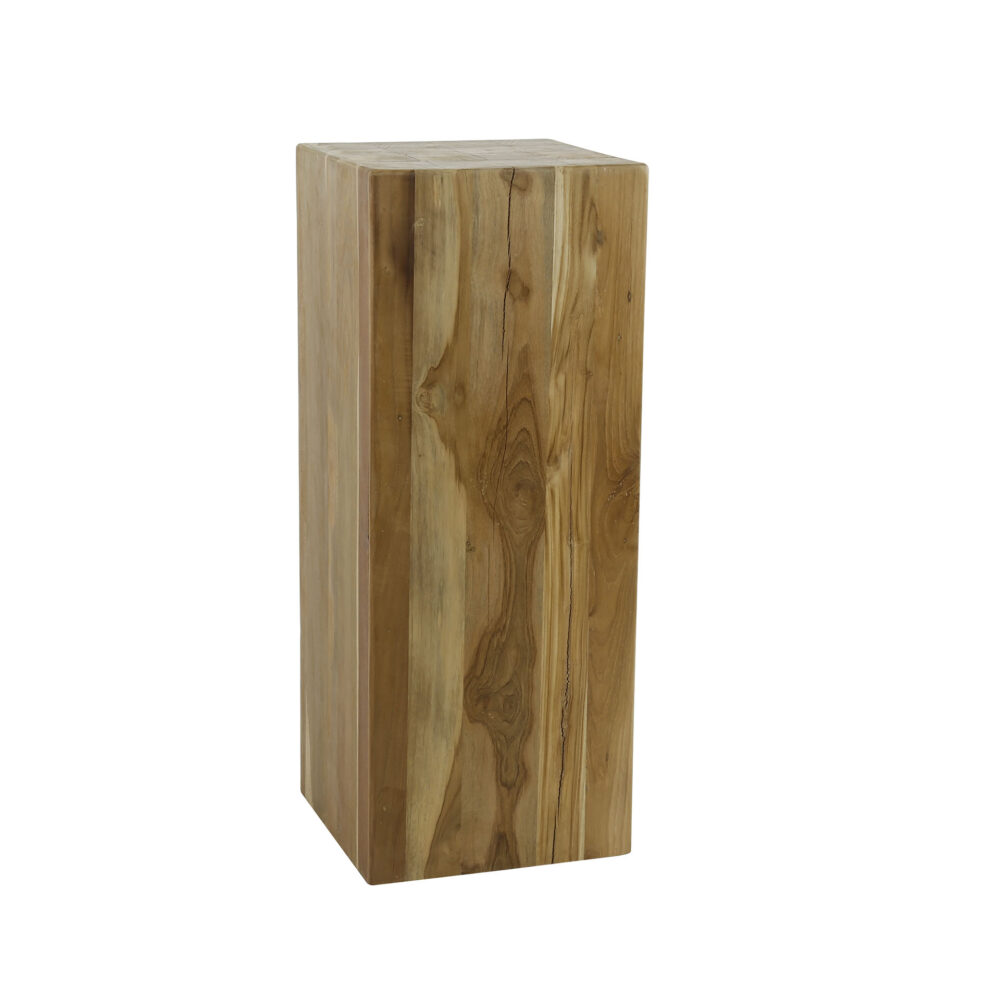 Blumensäulenstamm 85 cm / Massives recyceltes Teakholz – Bild 4