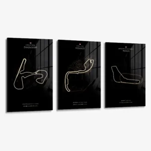 Bündel: "F1 Tracks" (3x) – Glas