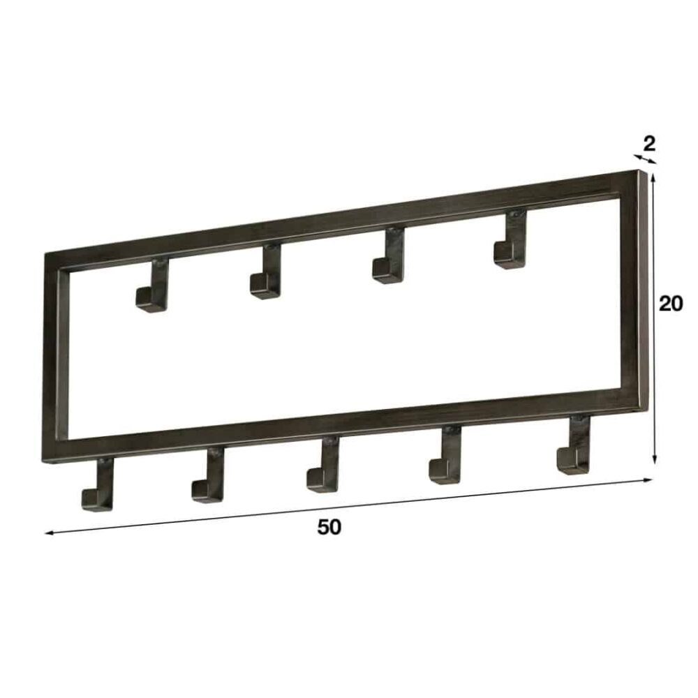 Garderobenständer Steel square (9 haken) – Bild 5