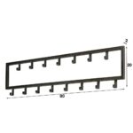 Garderobenständer Steel square (15 haken) – Bild 5