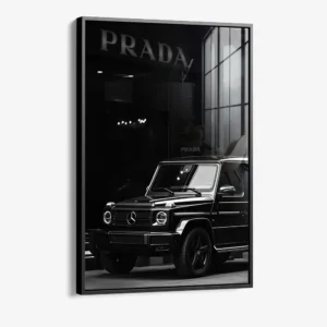 Luxury Life II – Glas 40x60 cm / Mit Rahmen (schwarz)