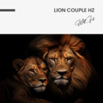 Lion Couple HZ – Glas 80x120 cm / Ohne Rahmen – Bild 3