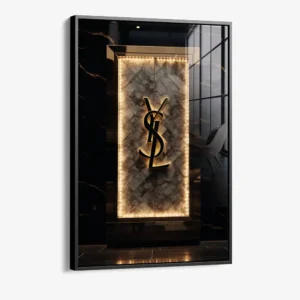Parisian Fashion II – Glas 60x90 cm / Mit Rahmen (schwarz)