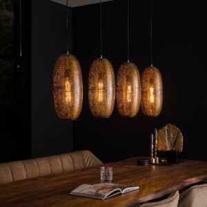 Hängelampe 4L kosmisch / Bronze antik