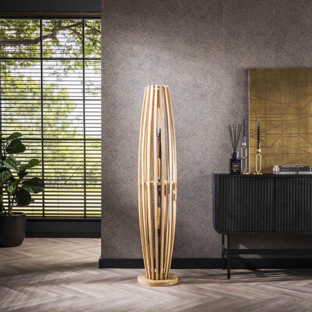 Stehleuchte 3L Orbit L / Mango massiv natur – Bild 2