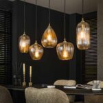 Hängelampe 5L Diamantkornmischung / Diamantglas