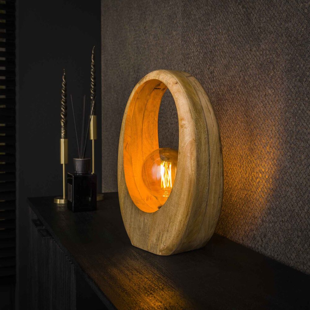 Tischlampe 1L Bogenholz L – Bild 1