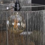 Hängelampe 2L mit Lampenschirm aus Metall / Schwarznickel – Bild 4