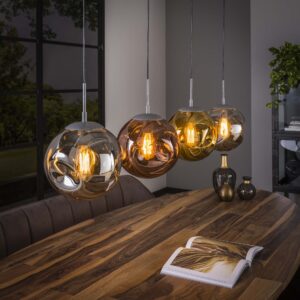 Hängelampe 4L stellar / Altsilber