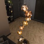 Hängelampe 7L gestuft stellar / Altsilber – Bild 4