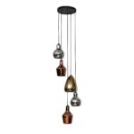 Hängelampe 5L Stufenmix Glas Tricolore / Artic Black – Bild 5