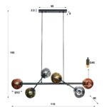 Hängelampe 6L Molecule – Bild 4