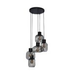 Hängelampe 5L Stufenmix Metall/Anthrazit – Bild 5