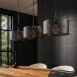 Hängelampe 3L Mesh rund / Artic schwarz – Bild 2