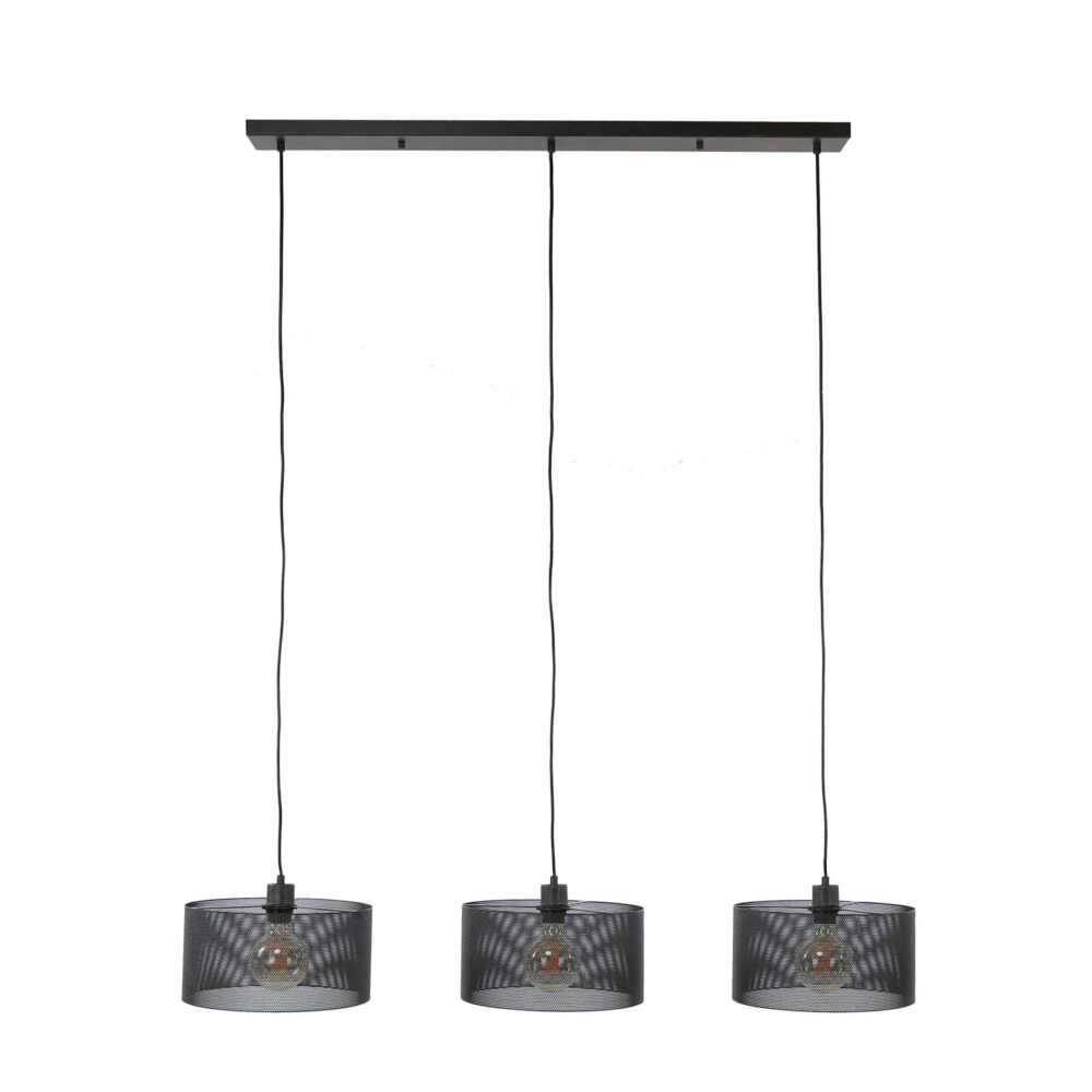Hängelampe 3L Mesh rund / Artic schwarz – Bild 4