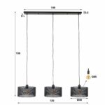 Hängelampe 3L Mesh rund / Artic schwarz – Bild 5