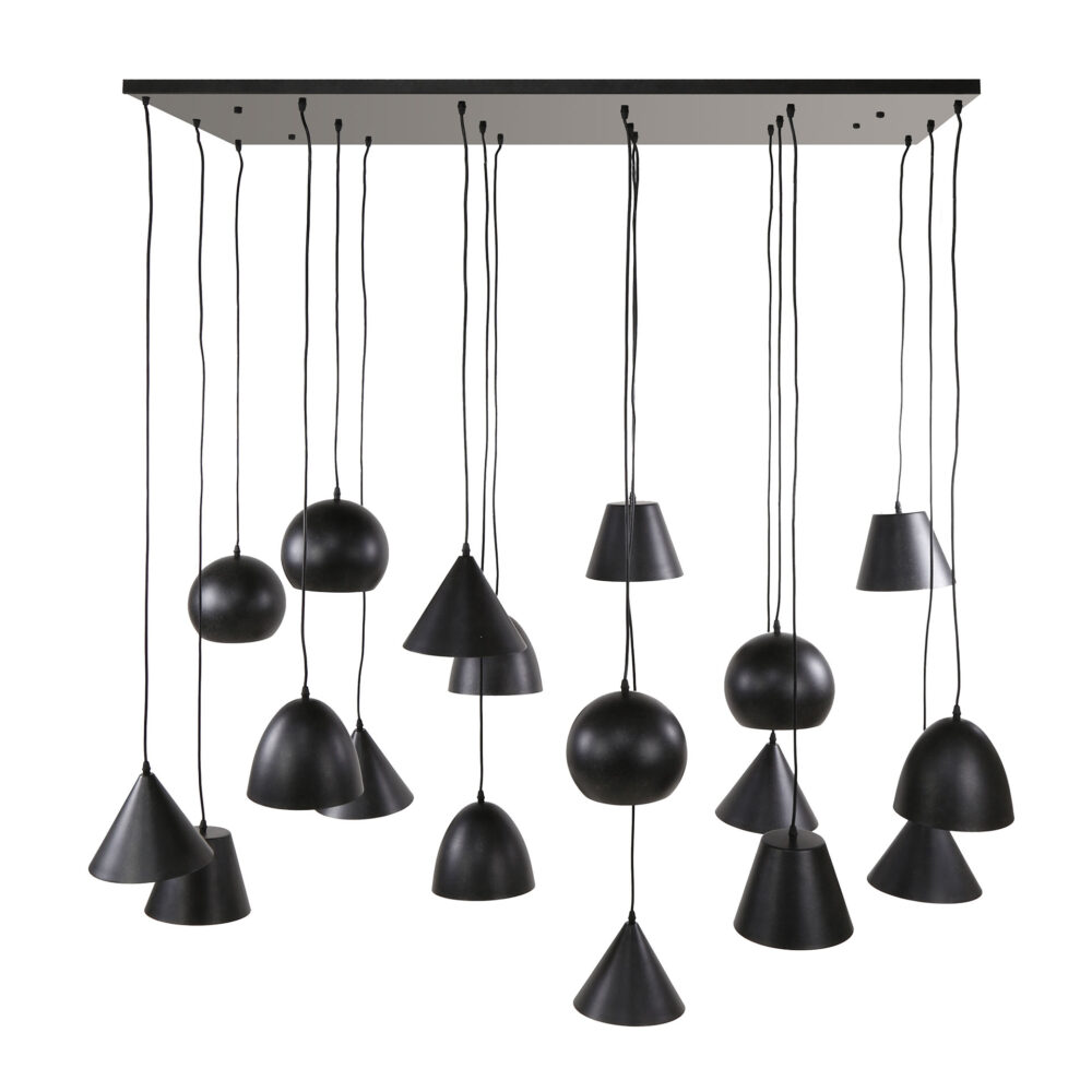 Hängelampe 18L XXL Metallschirm / Artic schwarz – Bild 5