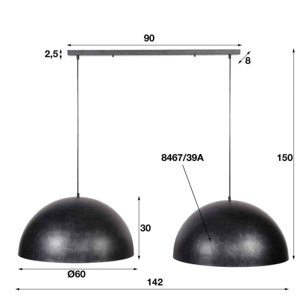 Hängelampe 2L Bulge – Bild 5