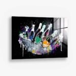 VIP Bottle Service – Glas 80x120 cm / Ohne Rahmen