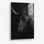 Cow Horns – Glas 60x90 cm / Ohne Rahmen