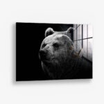 Big Bear – Glas 80x120 cm / Ohne Rahmen